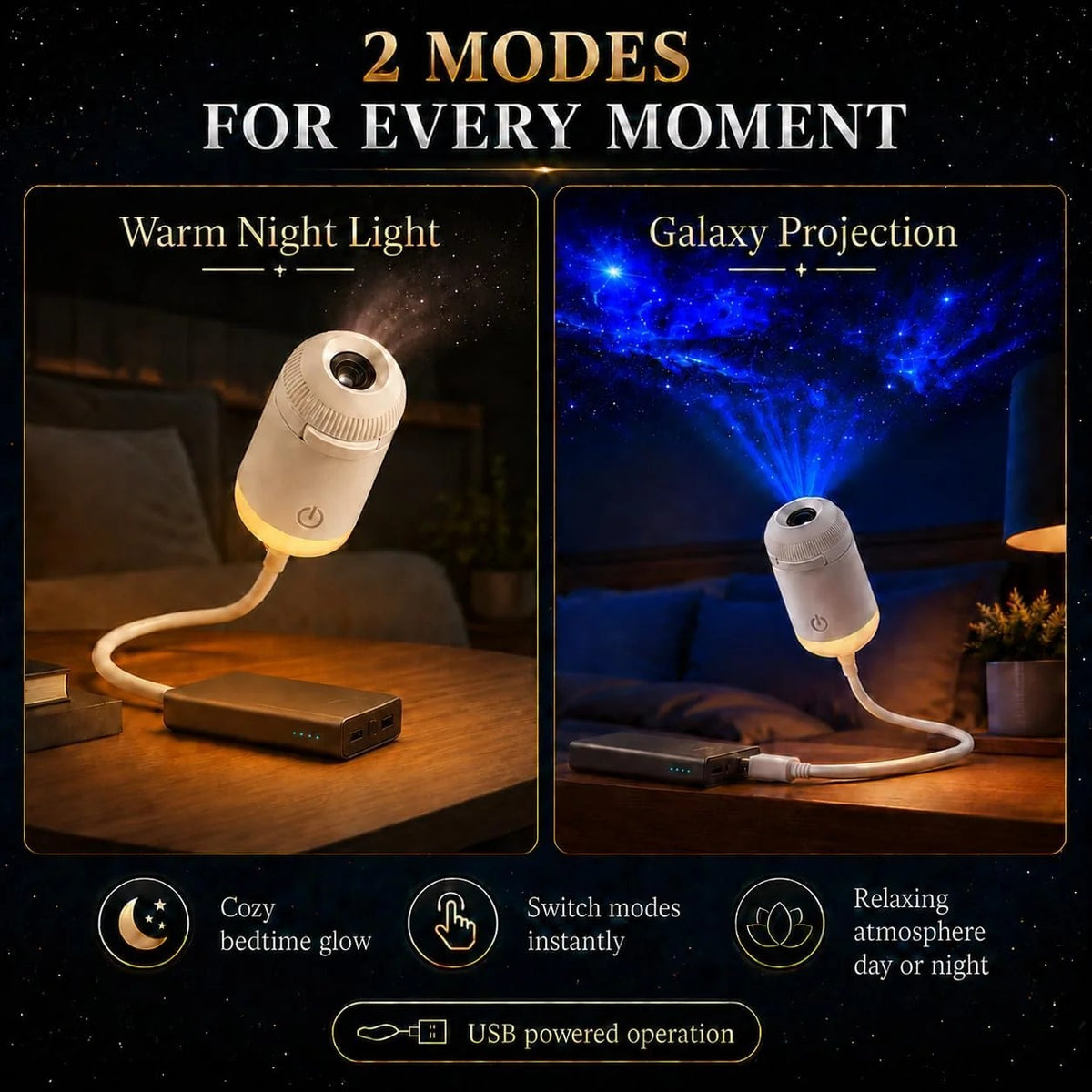 Mini Starry Sky Projection Lamp | مصباح عرض السماء المرصعة بالنجوم