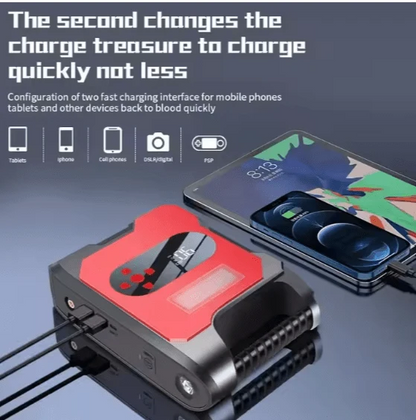 Car Air Pump Power Bank | منفاخ إطارات السيارة وبنك طاقة