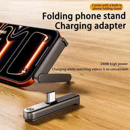 Foldable Phone Stand Adapter | محول شحن وحامل هاتف قابل للطي