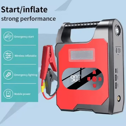 Car Air Pump Power Bank | منفاخ إطارات السيارة وبنك طاقة