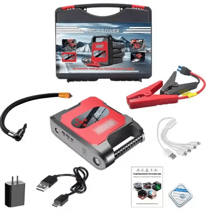 Car Air Pump Power Bank | منفاخ إطارات السيارة وبنك طاقة
