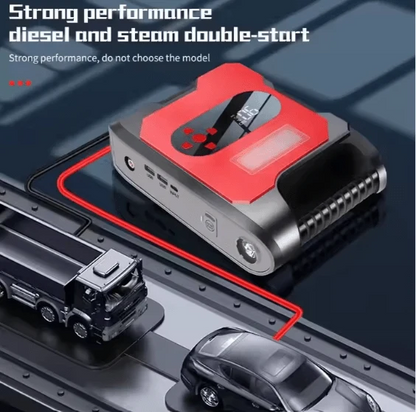 Car Air Pump Power Bank | منفاخ إطارات السيارة وبنك طاقة